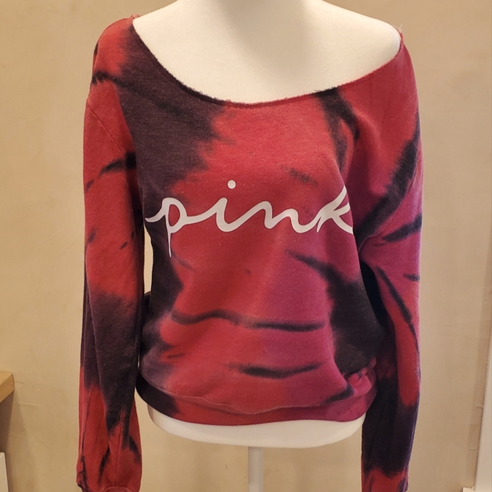 PINK Victoria Secret sweatshirt  red/pink/ wine, size M